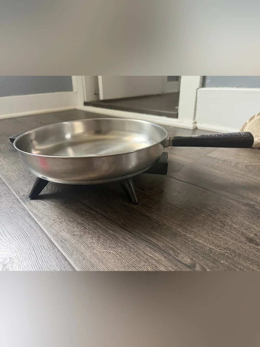 Farberware Silver Stainless Steel Pan with Black Handle